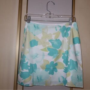 Tropical floral skirt